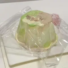 【バター感】シリコンのスクイーズ　抹茶コーヒープリン