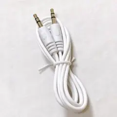 3.5mm ステレオジャックケーブル ホワイト 1m