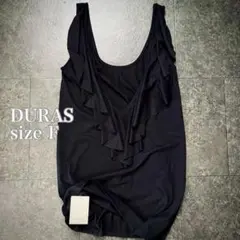 【新品タグ付き】 DURAS フリルシンプルトップス