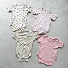 80㎝　ベビー　下着　前開き　被りシャツ　女の子