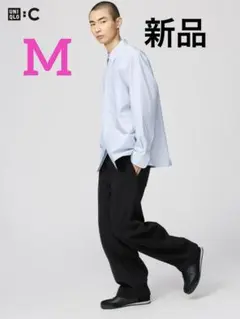 ユニクロ ダブルフェイスワイドパンツ