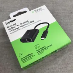 Belkin USB-C to イーサネット + USB-C 変換アダプター