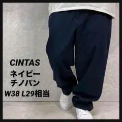 CINTAS シンタス　ネイビーチノパン　ワーク　古着　W38 L29相当
