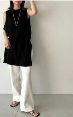 RED CHOP WORKS ランダムテレコノースリチュニック