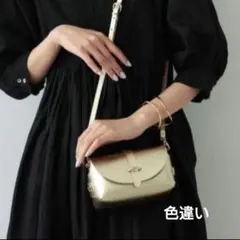 美品ViceVersa レザーショルダーバッグ ミニバッグ ブラック本革