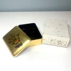 洋金箔 姫小箱 梅の花 金色 箱 蓋付き ケース 小物入れ 名刺入れ 未使用品