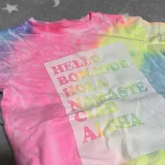 next キッズ　タイダイTシャツ　ピンクレギンスのセット