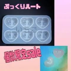 ぷっくり3Dハートモールド♥️シリコンモールド♥️タグ♥️韓国♥️レジンモールド