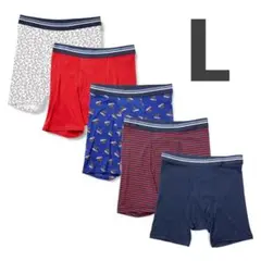 【新品】メンズ★ボクサーパンツ★5枚組★L★コットン★ゆったりフィット