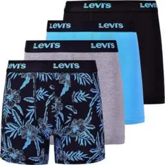 Levi's メンズ ボクサーブリーフ 通気性 ストレッチ 下着 4枚