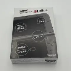 【美品】Newニンテンドー3DS LL メタリックブラック　一部付属品あり