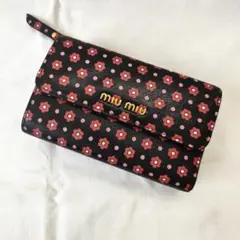 MIU MIU ミュウミュウ マドラス マルゲリータ レザー フラワー 財布