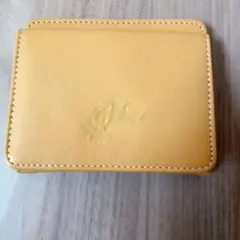未使用！キタムラ☆ソフトレザー長財布/犬足跡マスタードイエロー￼ 未使用！キタムラ☆ソフトレザー長財布/犬足跡マスタードイエロー￼