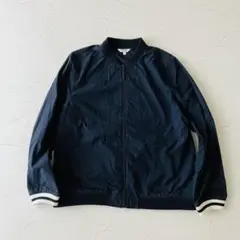 AIGLE 撥水ジャケット　ジップアップ　スタジャン　ネイビー　CORDURA