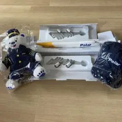 POLAR AIR CARGO ポーラ航空　クリスタル製コースター　セット 04464 Phoenix Polar Air Cargo(DHL) / ポーラーエアカーゴ B747
