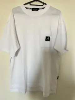 KANGOL ホワイトリブ編みTシャツ M