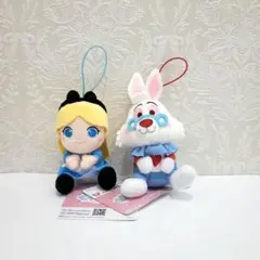 ふしぎの国のアリス むにゃすやマスコット 白うさぎ