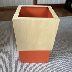 W CUBE | インテリア雑貨・ゴミ箱（オレンジ色）
