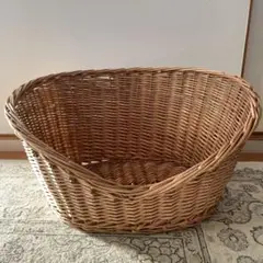 籐製 犬用ベッド