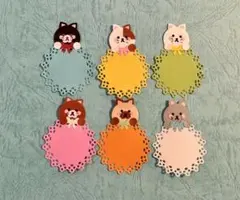 猫のメッセージカード 6枚セット