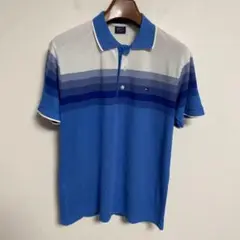 TOMMY HILFIGER トミーヒルフィガー グラデーション ポロシャツ M