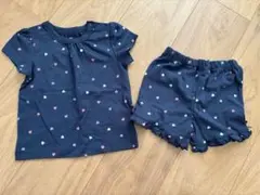 ハート柄Tシャツ・ショートパンツセット 70-80cm