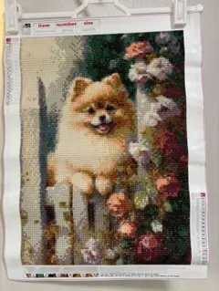 ダイヤモンドアート完成品　約24.5×35（余白含まず）