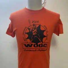 WOGC ソフトボールTシャツ Sサイズ オレンジ GILDAN i-218