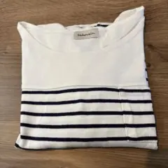 ストライプ 七分丈 Tシャツ
