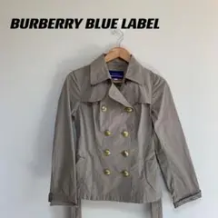 美品 バーバリーブルーレーベール ショット トレンチコート ノバチェック M