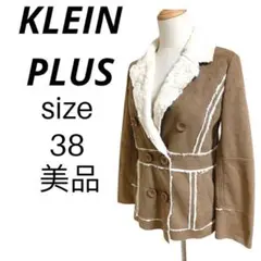 美品 KLEN PLUS クランプリュス ファーコート サイズ 38 M