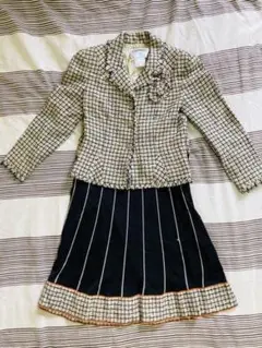 CHANEL ツイード セットアップ スーツ カメリア 美品♪