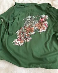 TIM LEHI×WACKO MARIA OPEN COLLAR SHIRT