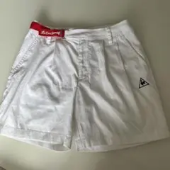 Le Coq Sportif レディースショートパンツ ホワイト