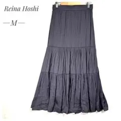 Reina Hoshi マキシスカート M ロング フレア プリーツ