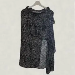 ZARA スリットスカート　夏　フリル