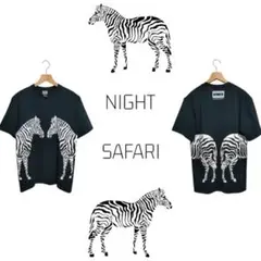 ゼブラ しましま しまうま アートTシャツ シンガポール ナイトサファリ