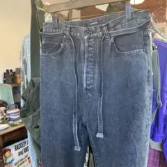 JOHN HALL ダークグレー ストレートデニム