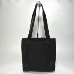 【美品】 BVLGARI ロゴマニア トートバッグ ミニポーチ付 ブラック