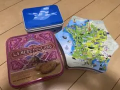 フランス土産 クッキー缶 ブリキ缶 3個セット販売