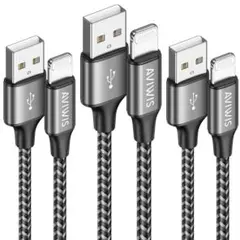 iPhone 充電ケーブル 2M 3本セット ライトニングケーブル