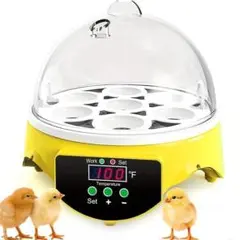 卵孵化器 手動転卵孵卵器 ふ卵器・ふ化機 7個 インキュベーター