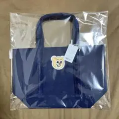【未開封】FEILER オールドテディ ワッペントートバッグ ネイビー 小