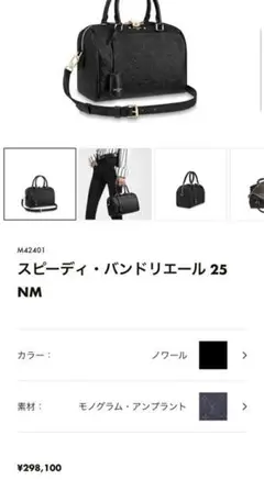 LOUIS VUITTON ルイ ヴィトン スピーディ バンドリエール25NM