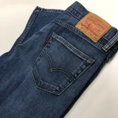 【美品】Levi's 504 W30L34 スリム ストレートデニム M