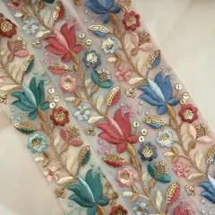 174.インド刺繍 50cm×3本セット