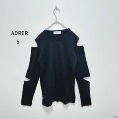 アドラー| メンズ・ダブルカットスリットロングTシャツ【S】Vネック 個性的