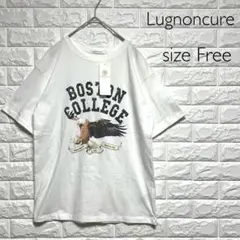 Lugnoncure BOSTON COLLEGE Tシャツ フリーサイズ白
