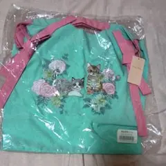 猫刺繍トートバッグ