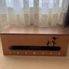 コード収納ボックス 鳥と木のデザイン